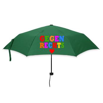 Gegen rechts - Regenschirm (klein) - Flaschengrün - Vorne