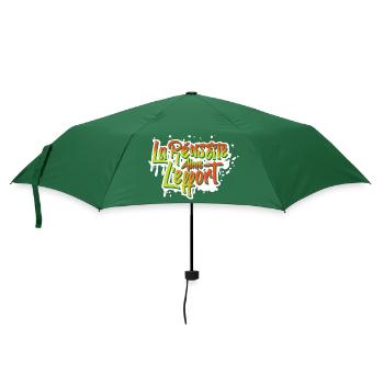 Erfolg liebt Anstrengung (Tag-b) - NeedyMindSet - Regenschirm (klein) - Flaschengrün - Vorne