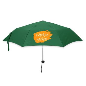 Tapetenwechsel orange - Regenschirm (klein) - Flaschengrün - Vorne