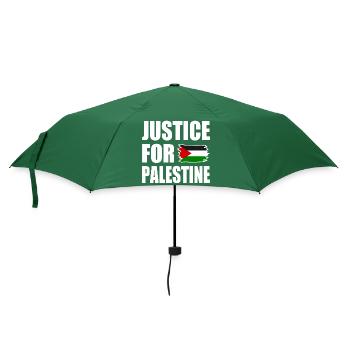 Justice for palestine - Regenschirm (klein) - Flaschengrün - Vorne