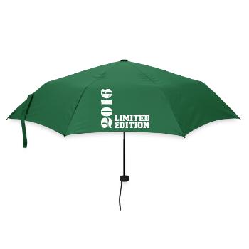 Limitierte Auflage 2016, Geburtstagsgeschenk 2016 - Regenschirm (klein) - Flaschengrün - Vorne