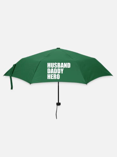 Ehemann Daddy Hero - Regenschirm (klein) - Flaschengrün