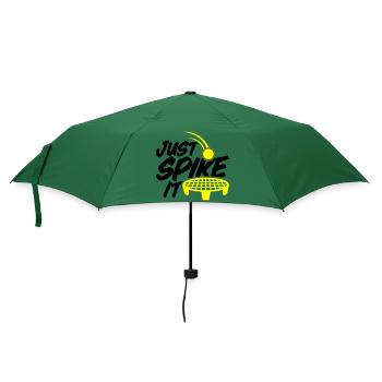 Farbe änderbar | Roundnet Spikeball Fun - Regenschirm (klein) - Flaschengrün - Vorne