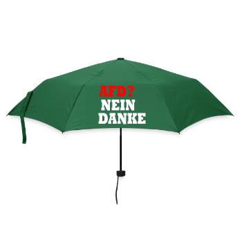 Afd nein danke - Regenschirm (klein) - Flaschengrün - Vorne