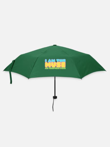 I am a Inspiration - Regenschirm (klein) - Flaschengrün