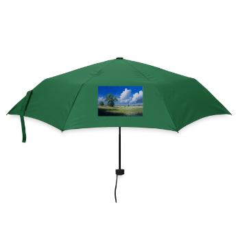 Verzauberte Natur - Regenschirm (klein) - Flaschengrün - Vorne