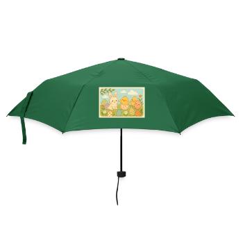 Ostern - Regenschirm (klein) - Flaschengrün - Vorne