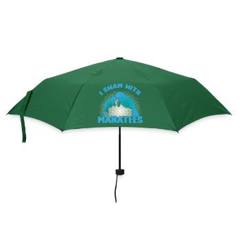 Ich Schwamm Mit Seekühen Wassertiere Seekühe - Regenschirm (klein) - Flaschengrün - Vorne