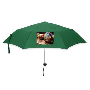 Kaninchen - Regenschirm (klein) - Flaschengrün - Vorne