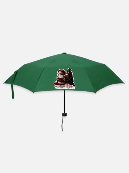 Santa Claus realistic - Regenschirm (klein) - Flaschengrün