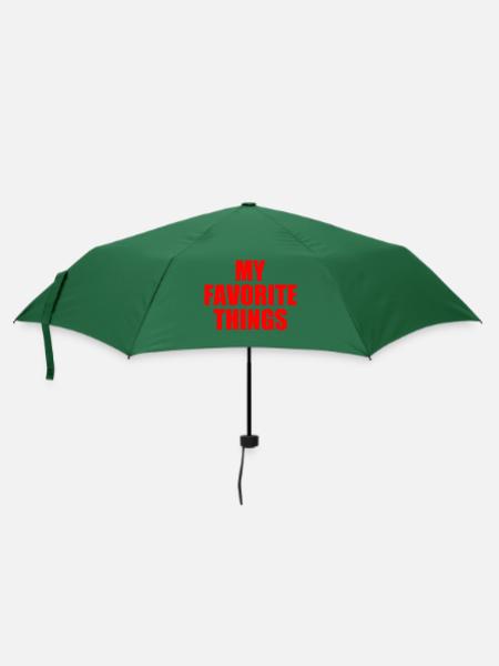 my favorite things - Regenschirm (klein) - Flaschengrün