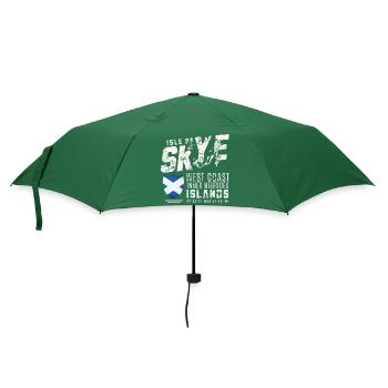 Isle of Skye, Schottische Inseln - Regenschirm (klein) - Flaschengrün - Vorne
