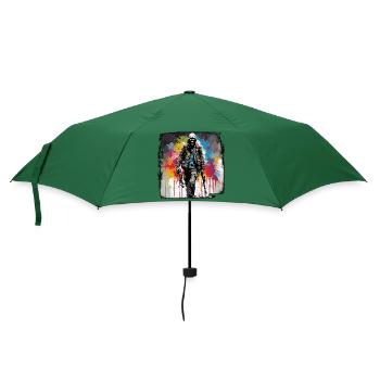 Apocalypse / Weltuntergang / Zerstörung / Anarchie - Regenschirm (klein) - Flaschengrün - Vorne