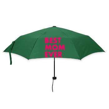 Best mom ever - Regenschirm (klein) - Flaschengrün - Vorne