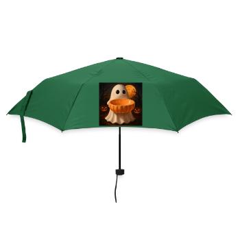 Grusel Halloween Geist Geschenk - Regenschirm (klein) - Flaschengrün - Vorne