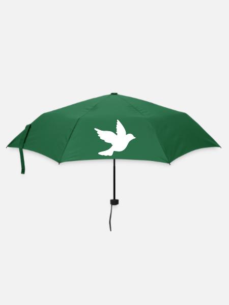 Frieden taube - Regenschirm (klein) - Flaschengrün