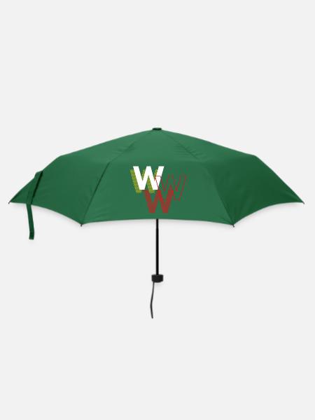 W w w - Regenschirm (klein) - Flaschengrün