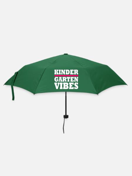 kindergarten vibes - Regenschirm (klein) - Flaschengrün