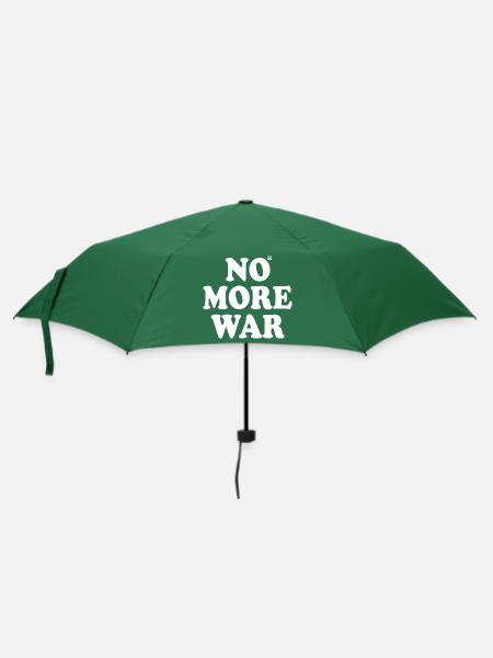 No more war - Regenschirm (klein) - Flaschengrün