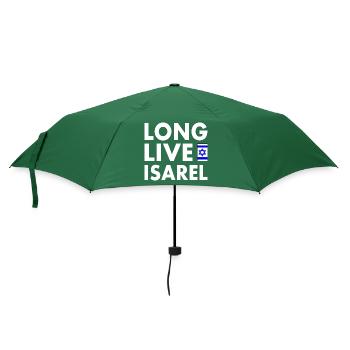 Long live israel - Regenschirm (klein) - Flaschengrün - Vorne