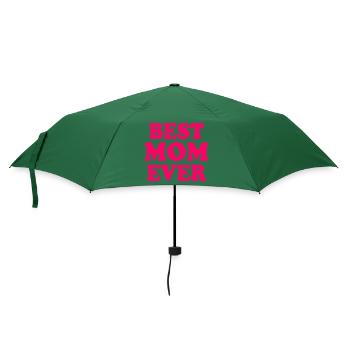 Best mom ever - Regenschirm (klein) - Flaschengrün - Vorne