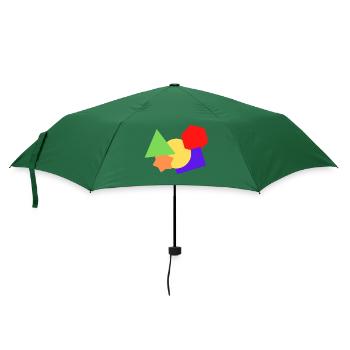 Formen bunt - Regenschirm (klein) - Flaschengrün - Vorne