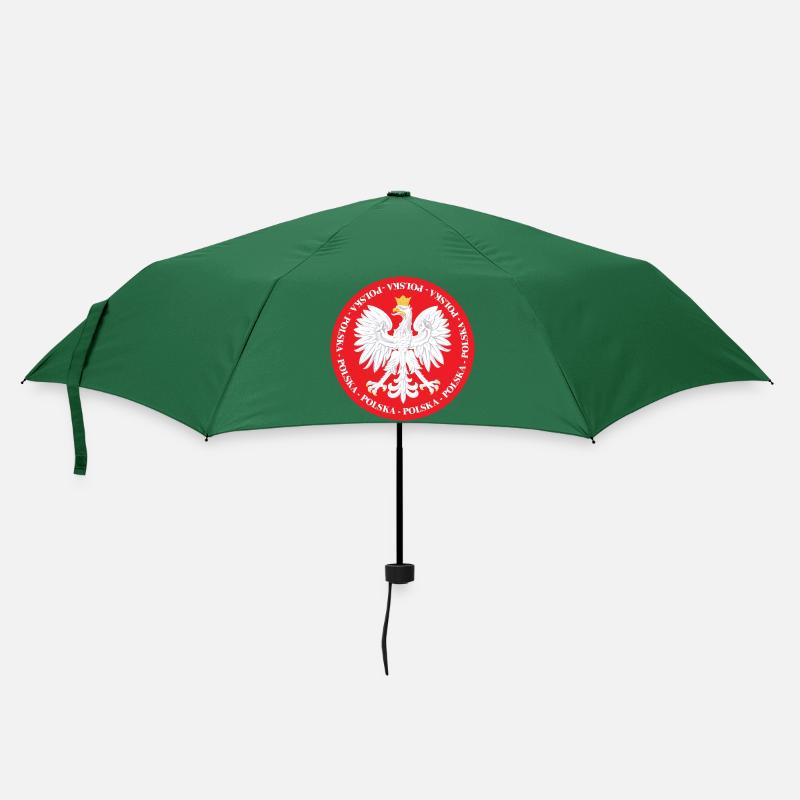 Polska 4 - Regenschirm (klein) - Flaschengrün