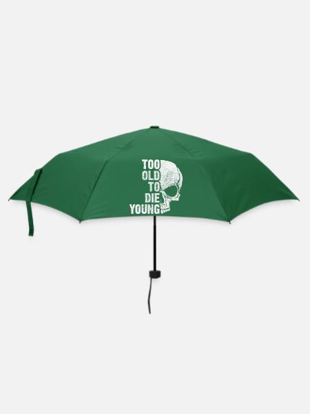 too old to die young - Regenschirm (klein) - Flaschengrün
