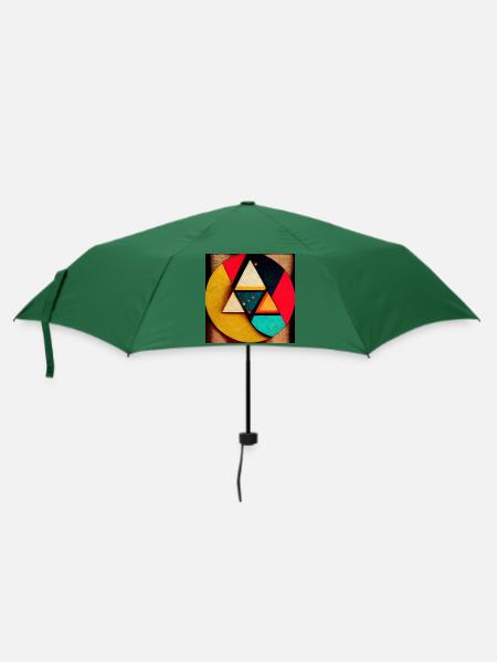 Comic Pop Art - Regenschirm (klein) - Flaschengrün
