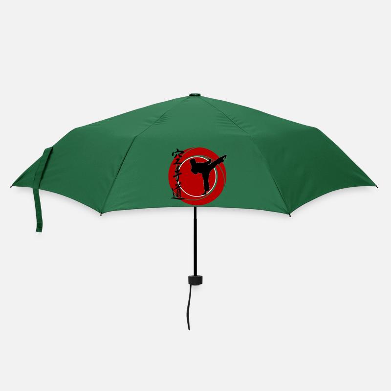Karate - Regenschirm (klein) - Flaschengrün