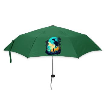 Rebellischer Alien - Regenschirm (klein) - Flaschengrün - Vorne