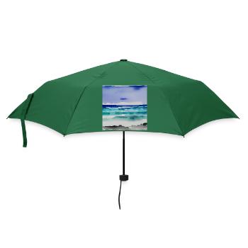 Meerwasserfarben - Regenschirm (klein) - Flaschengrün - Vorne