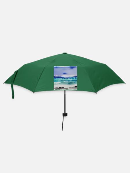 Meerwasserfarben - Regenschirm (klein) - Flaschengrün