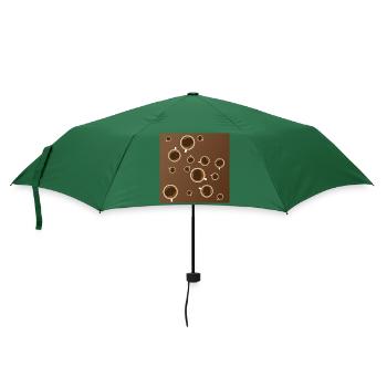 Kaffee - Regenschirm (klein) - Flaschengrün - Vorne