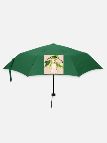 Hunde Design - Regenschirm (klein) - Flaschengrün