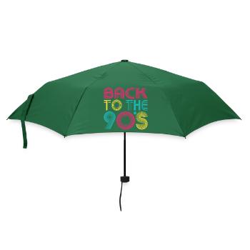 BACK TO THE 90's - Regenschirm (klein) - Flaschengrün - Vorne