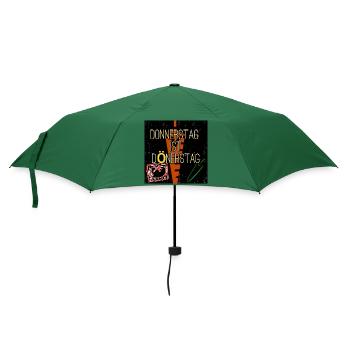 Donnerstag ist... - Shop WoW - Regenschirm (klein) - Flaschengrün - Vorne