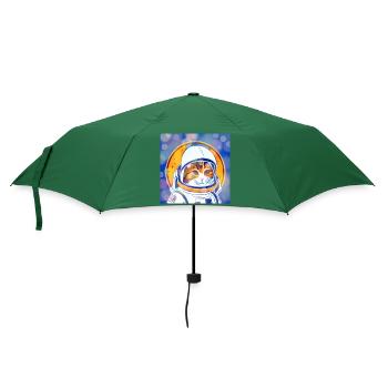 Astro-Katze - Regenschirm (klein) - Flaschengrün - Vorne