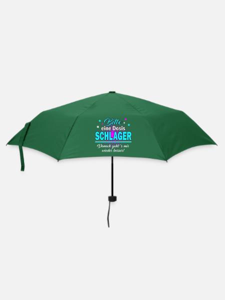 Eine Dosis Schlager bitte - Regenschirm (klein) - Flaschengrün