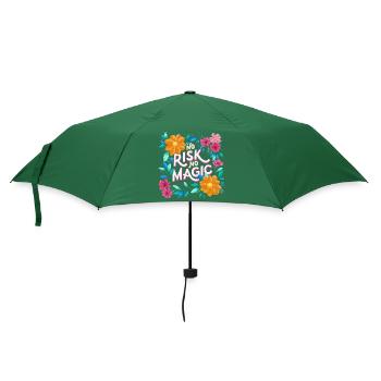 Magie und Blumen - Regenschirm (klein) - Flaschengrün - Vorne