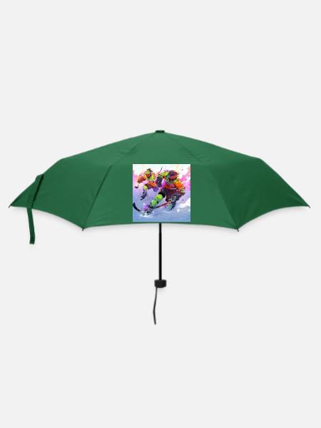 Hockey Stricker - Regenschirm (klein) - Flaschengrün