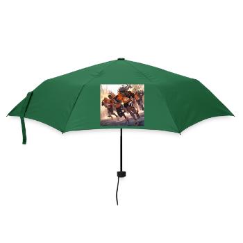 Endspurt! - Regenschirm (klein) - Flaschengrün - Vorne