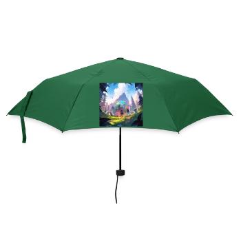 Das Tor zu einer neuen Welt - Regenschirm (klein) - Flaschengrün - Vorne