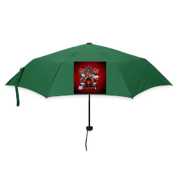 Die Elfen freuen sich auf Weihnachten. - Regenschirm (klein) - Flaschengrün - Vorne