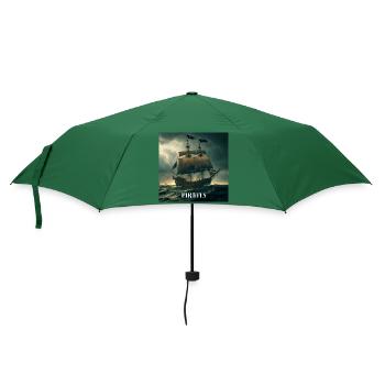 Piratenschiff - Regenschirm (klein) - Flaschengrün - Vorne