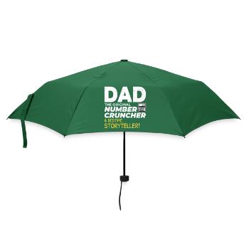 Buchhalter Papa Buchhaltung Finanzen Finanzen Lustig - Regenschirm (klein) - Flaschengrün - Vorne