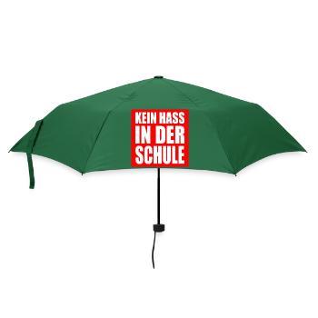 kein hass in der schule - Regenschirm (klein) - Flaschengrün - Vorne