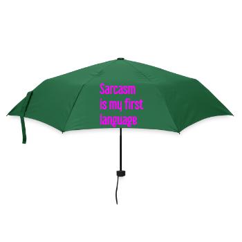 Sarkasmus-Profi - Regenschirm (klein) - Flaschengrün - Vorne