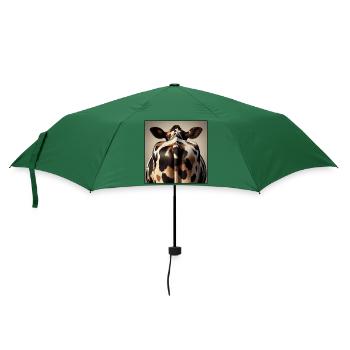 Kuh von hinten - Regenschirm (klein) - Flaschengrün - Vorne