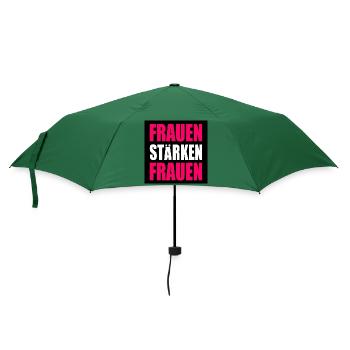 frauen stärken frauen - Regenschirm (klein) - Flaschengrün - Vorne